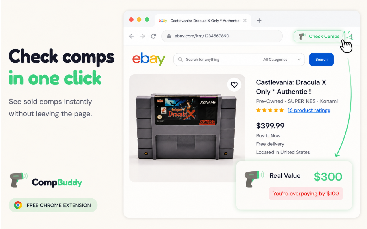 eBay Check Comps — see real value instantly