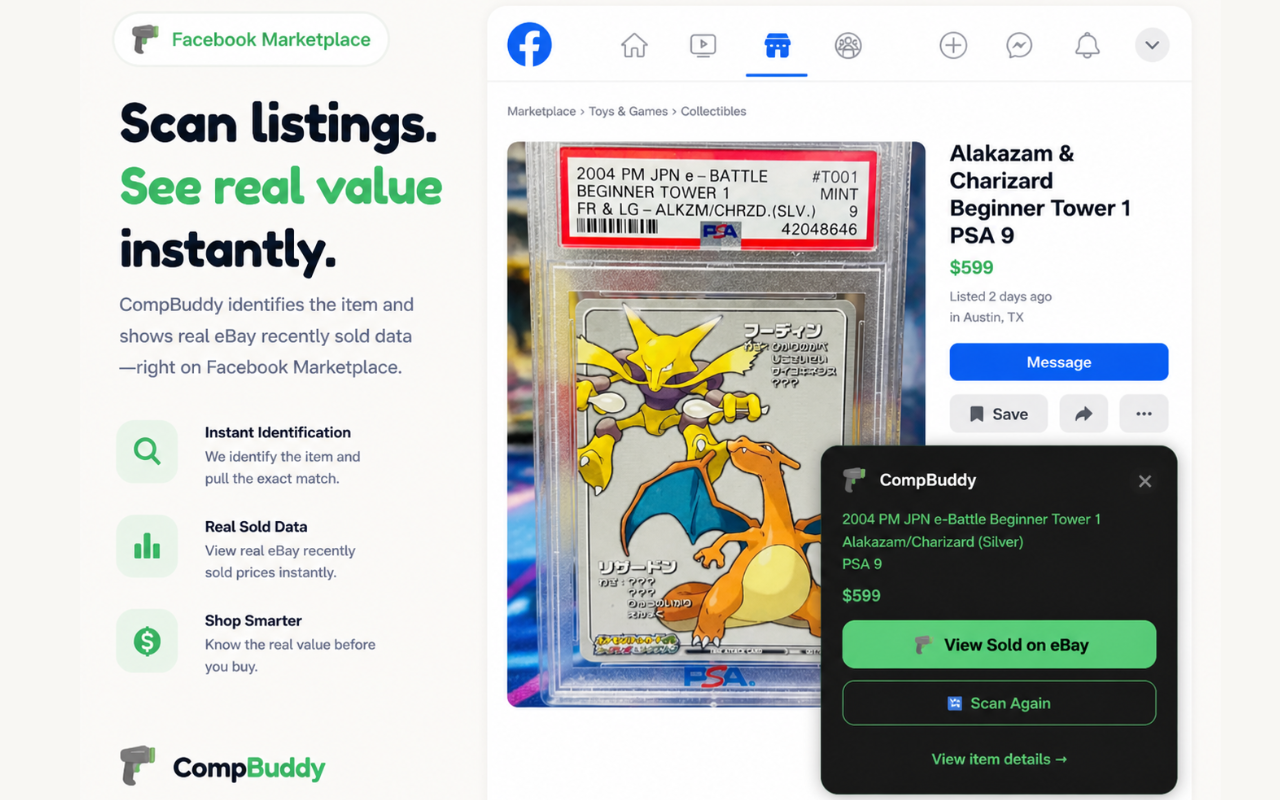 Facebook Marketplace sold comps